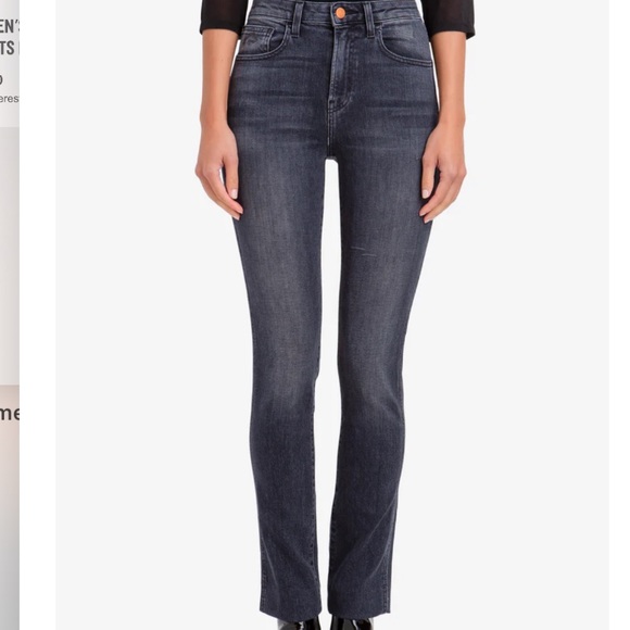 Jordache Worn Black High Rise Slim Jeans - Picture 1 of 12